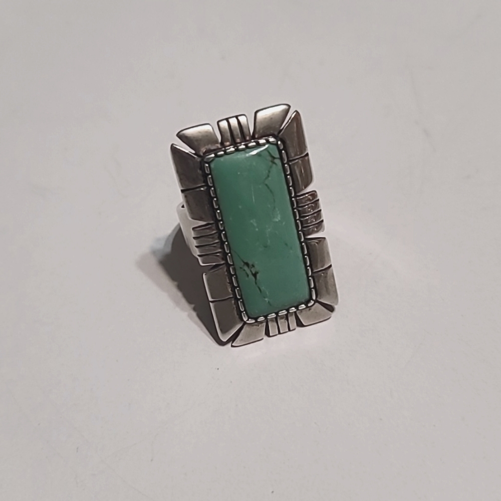 Carolyn Pollack Relios Turquoise Sterling Silver Ring sz8
